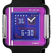 [專業模型] 潮錶 [CASIO LCF-21] 卡西歐數字電子[紫色面]鬧鈴/倒數計時/整點報時[全新品]中性/時尚錶