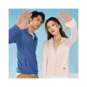 (店+)防曬外套男女生情侶裝涼感抗uv冰絲防曬衣運動轻薄防風防水連帽外套中大尺碼上班女裝服飾夏天長版顯瘦罩衫休閒透氣上衣立領外套 0c08