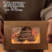 新北出貨🆕创意火焰燃烧贺卡信封卡片生日diy手工礼物高级送礼必备网红同款