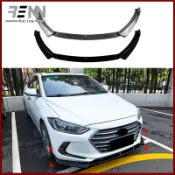 適用於【Hyundai Elantra MK6 2015-2020】改裝三段式前下巴前鏟前唇改裝