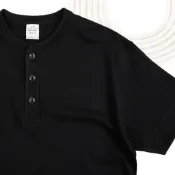 (店+)【United Athle】日本 United Athle 亨利領 素T 短袖 5.6 oz T恤 短T- UA5004