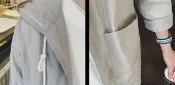 FINDSENSE服飾 【JP.美日韓】質感 防曬外套 好料質 長版外搭 口袋 上衣 風衣 長版 西裝亞麻 襯衫 長版透氣 外套
