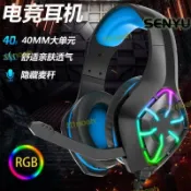 滿屋妍選 新品上市!!【品質保證】⑧比🎏電競耳機 頭戴式耳麥耳機 遊戲耳機 頭戴式有線遊戲耳機 重低音耳麥 雞電腦ps4電競耳機dje1
