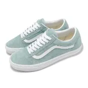 【VANS】休閒鞋 Old Skool 男鞋 女鞋 綠 白 麂皮 復古 情侶鞋 板鞋(VN0A2Z42M8I)