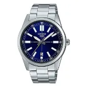 【CASIO 卡西歐】指針男錶 不鏽鋼錶帶 生活防水 日期顯示 MTP-VD02D(MTP-VD02D-2E)