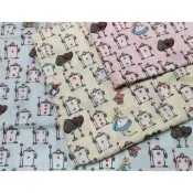 豬豬日本拼布 限量版權卡通布 愛麗絲夢遊仙境 撲克牌 士兵 二重紗二層紗布材質