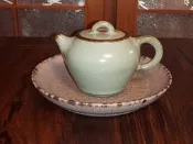 【陶樂斯】-蔡兆慶老師作品-粉釉系茶盤(2)-茶具-蔡曉芳-普洱茶-鐵壺-江有庭(標售物不含茶壺)