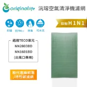Original Life沅瑢 適用TECO東元：NN2803BD/NN1601BD (出風口專用) 可水洗 清淨機濾網