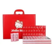 免運 大紅色麻將 可愛卡通麻將 kt貓手搓麻將牌 hellokitty家用中大號麻將 聖誕禮物 交換禮物