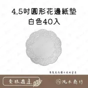 (店+)【純禾商行🌾】4.5吋圓形花邊紙墊-白色40入