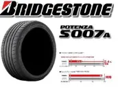 225/45/18 普利司通新款性能輪胎 S007A 克維拉纖維.混合螺旋.圓弧溝槽加強高速抓地力 私訊洽詢優惠價