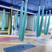 全球選品1館 生活百貨 空中瑜伽吊床瑜伽館高空單點彈力家用訓練吊床固定盤配件全套