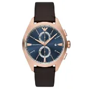 大高雄鐘錶城 EMPORIO ARMANI 亞曼尼 Claudio系列 AR11554 質感撞色雙眼計時手錶 43MM｜樂天領券現折★全館特惠中★指定刷卡回饋10%