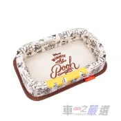 車之嚴選 cars_go 汽車用品【PH-168】NAPOLEX 維尼 黏貼式帆布儀表板多功能置物盒 手機/小物收納盒