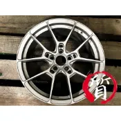 【五股泓越經銷】全新 泓越 MAXX 鋁圈 19吋 旋鍛 M25 噴砂霧面銀 類RAYS G025