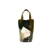 覓品 Mi-Pin 斗八布藝x覓品竹北手作店-拼布創作-手提斜背水壺袋/隨身包-綠世界