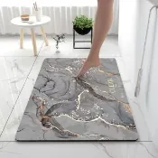 【簡約家具】軟式珪藻土吸水止滑地墊 60X90公分(多款顏色 硅藻 踏墊 浴室 止滑 速乾 沐浴)