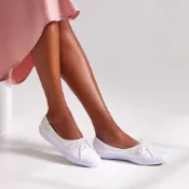 【nice】Keds THE MINI CANVAS 經典小清新懶人娃娃鞋 冰川白 WF67065