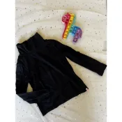 🌈 H&M girl 基本款高領長袖黑色素T內衣2-4y(男女皆可）🦄