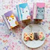 現貨+預購 日本 SNS 超人氣 京都 貓咪餅乾禮盒 限定 貓咪 餅乾 禮盒 造型 奶油餅乾 楓葉 三毛 虎斑貓 季節