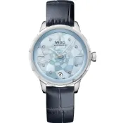 MIDO 美度 官方授權 Rainflower 花雨真鑽機械女錶 周年慶獻禮 送禮推薦-34mm M0432071613100