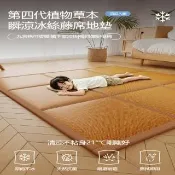 [樂億家居]冰絲涼席 涼地墊 120*200 床墊 爬行墊 冰藤涼席 慢回彈記憶棉(透氣防滑7A抗菌 預售12天)