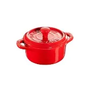 【STAUB】圓形烤盅陶缽10cm-櫻桃紅/0.2L(德國雙人牌集團官方直營)