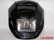 【O型射手座】機車DIY~越野風格金剛鬼面罩/黑色【檔車全車系皆可改裝】