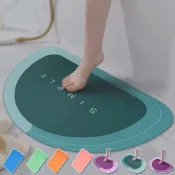 (店+)【LEBON】60x40cm珪藻土吸水軟墊 踏墊 地墊 珪藻土地墊