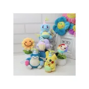 (店+)【POKEMON 精靈寶可夢】韓國正版授權神奇寶貝吊飾 生日蛋糕系列 精靈寶可夢Pokemon鑰匙圈 皮卡丘 傑尼龜卡比獸 百變怪 娃娃吊飾 娃娃鑰匙