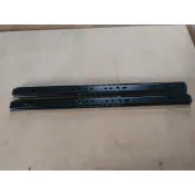 鋼珠滑軌 二截式滑軌(抽底雙開 不可拆)  家具滑軌/傢俱滑軌  辦公桌滑軌 DIY抽屜滑軌(300mm~400mm)