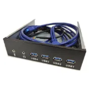 小白的生活工場*5.25吋空間 USB3.0+HD AUDIO 前置面板 (A4)