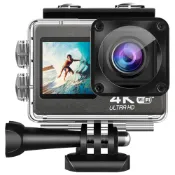 【松果購物】4KS8-Shot 4K/30FPS WIFI高畫質雙螢幕防水運動攝影機(30米潛水外殼/遙控器操作