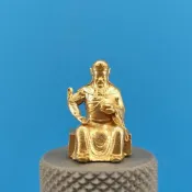 🌟臺灣熱賣🌟純黃銅武財神關二爺供奉神像關公送元寶招財鎮宅車內裝飾擺件迷你 關聖帝君 中壇元帥 武財神 招財 招財擺飾