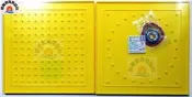 ※旭陽教育用品社※USL遊思樂益智教具系列-27公分黃色雙面大釘板(方+圓雙面釘板)1pcs入數學教具台灣製安全玩具