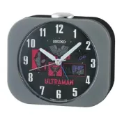 大高雄鐘錶城 seiko SK037 精工鐘(QHE913N) 超人力霸王聯名 鹹蛋超人 時鐘 鬧鐘 9.9*11.3*4.6cm｜樂天領券現折★全館特惠中★指定刷卡回饋10%