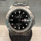 ROLEX勞力士 探險家二號 黑面 16570 單錶 附勞服保養單 40mm n1654