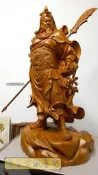 神桌神像精品雕刻-關公 關老爺 關聖帝君木雕藝品 恩主公 協天上帝 崇寧真君 伏魔大帝 神像佛像木雕~L64