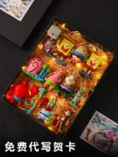 大玩家專營店 海綿寶寶手辦派大星蟹老板公仔玩具創意生日禮物新款蛋糕擺件模型