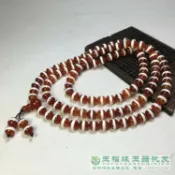 協貿國際日用品生活3館 天然紅瑪瑙風化一線圓珠藥師天珠項鏈多圈手串108顆佛念隔珠手鏈