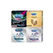 【蝦皮直營】Durex 杜蕾斯 真觸感裝/雙悅愛潮裝/AIR輕薄幻隱裝/輕薄幻隱潤滑裝 衛生套3入(任選)