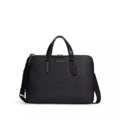 COACH Graham39 牛皮配塗層帆布大號公事包 C8172~【 菲尼斯 國際精品 ★初秋極享】