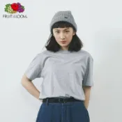 FRUIT OF THE LOOM 純棉圓領素TEE FL1850 花灰色 美國百年品牌 水果牌
