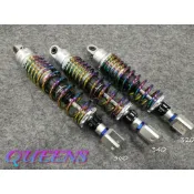§QUEENS§ 後避震 燒鈦 鍍鈦 可調軟硬 可調阻泥 360 340 320 燒鈦後避震