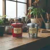 (店+)【OBAKETSU】日本 OBAKETSU｜手工製多功能迷你桶 0.35L 工業風  雜貨 收納鐵桶