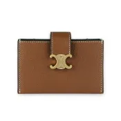 CELINE 賽琳 Nino Accordeon 牛皮 卡包 皮夾 短夾 卡夾 棕黃色 10N843GHH.04LU