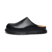 (店+)【Dr.Martens】41615001 Dr.Martens馬丁 SAN 舒適復古包頭拖鞋 男女同款 黑色