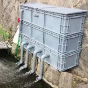 大型戶外錦鯉魚池周轉箱 過濾箱 魚塘景觀池過濾系統 室外水循環設備