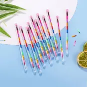 (店+)11色彩虹筆｜彩虹筆 兒童彩虹筆 兒童畫筆 兒童蠟筆 彩色筆 蠟筆 劃重點筆 彩色蠟筆 免削彩虹筆 色筆