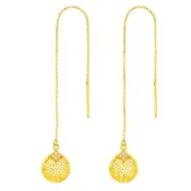 【Just Gold 鎮金店】日月星光 黃金耳環
